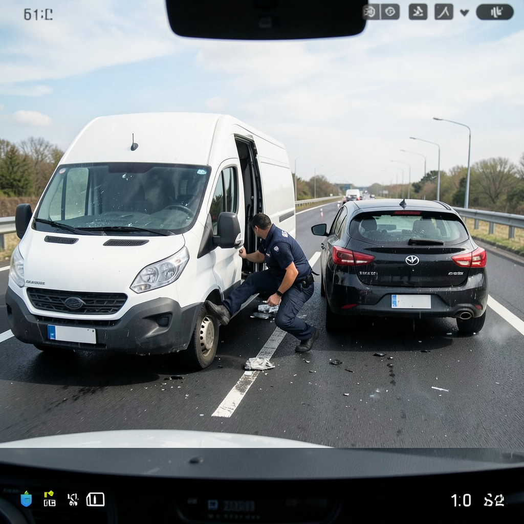 Van driver says he was blamed for motorway crash due to 'white van man' stereotype